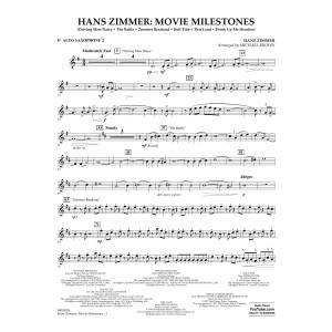 Hans Zimmer: Movie Milestones - Eb Alto Saxophone 2